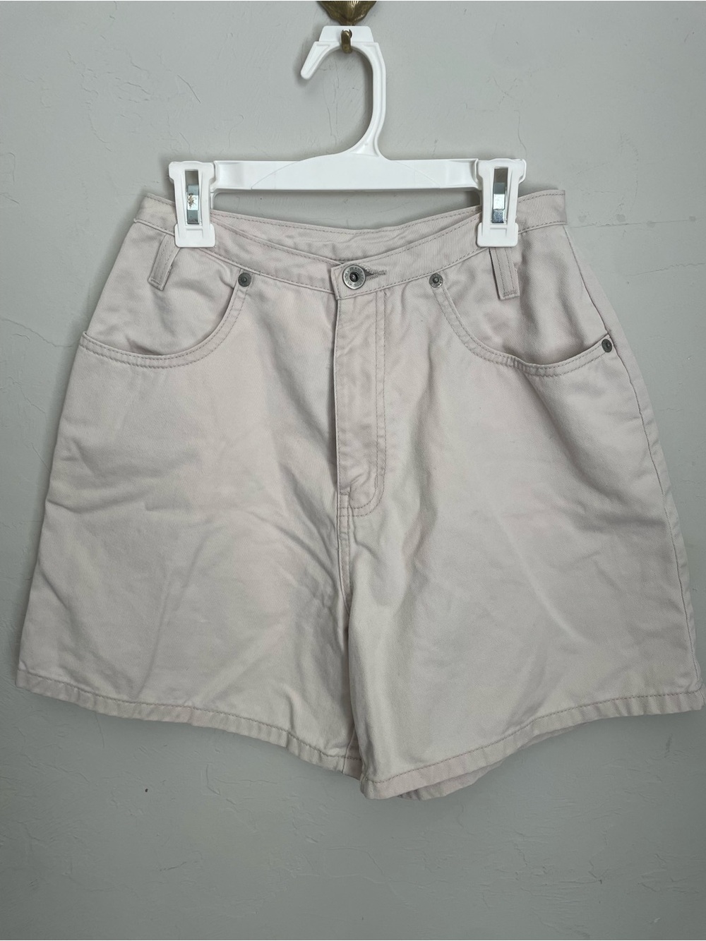 Vintage 90s Faded Glory Beige High waist, Wide Leg Shorts
